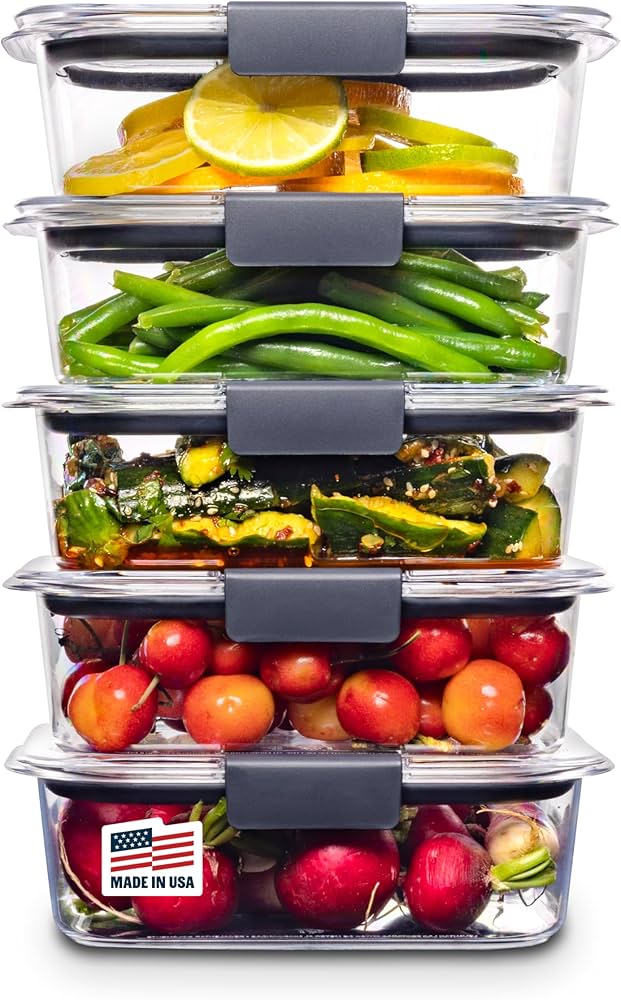 Amazon.com: Rubbermaid Brilliance Tritan Plastic Food Storage