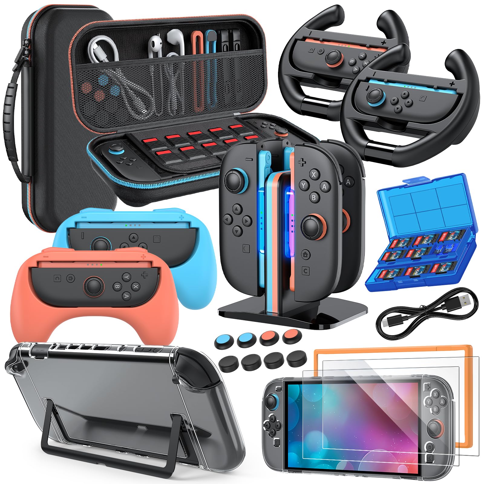 Switch 2 Accessories Bundle for Nintendo Switch 2 (2025), Switch 2