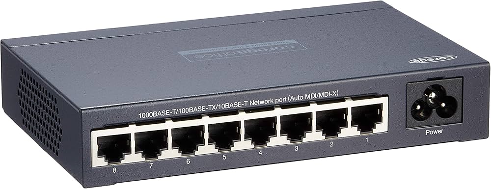 Amazon.co.jp: Corega CO-BSW08GTXVL2 Giga Compatible 8-Port