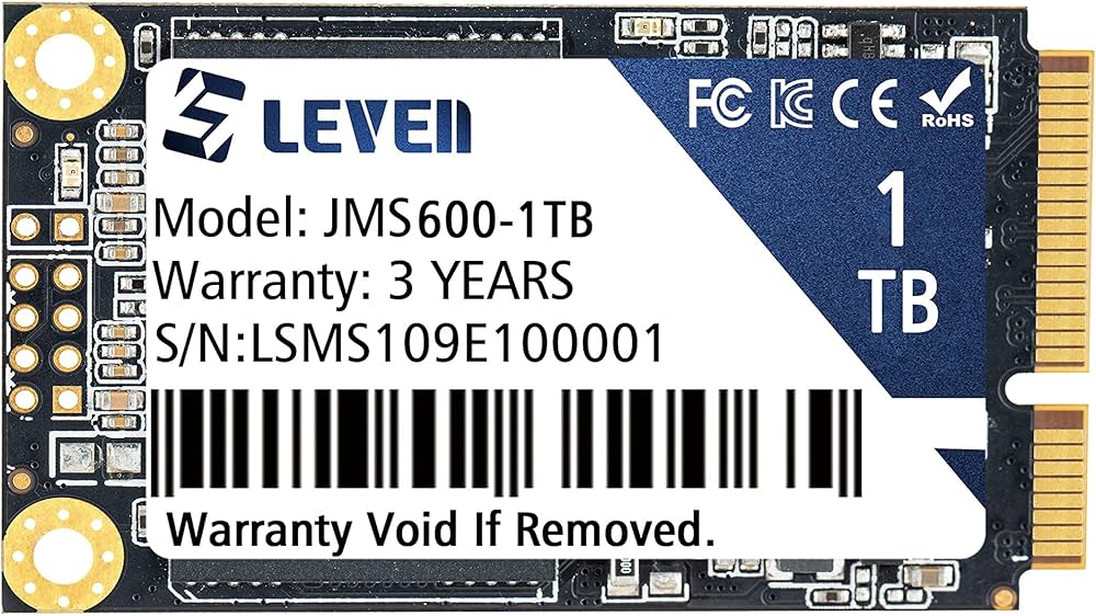 Amazon | LEVEN mSATA SSD 1TB 3D NAND TLC SATA III 6GB / mSATA