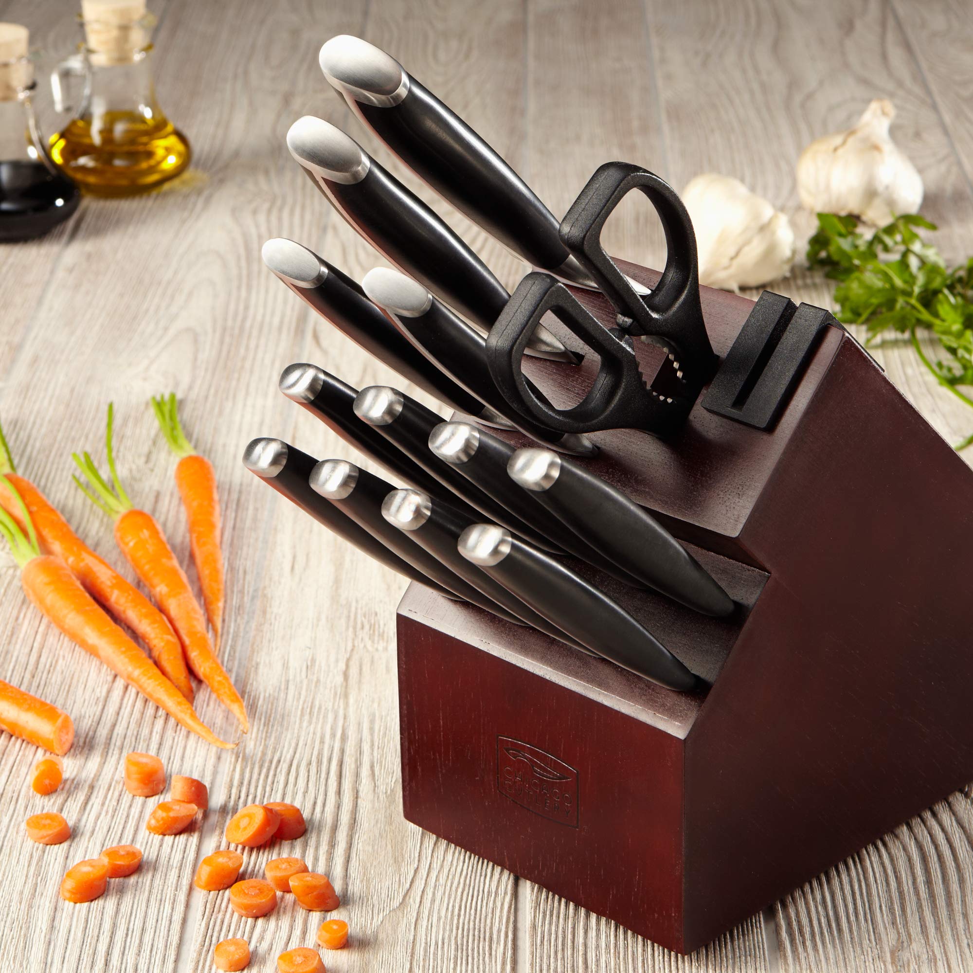 Amazon | Chicago Cutlery Burling ナイフ14点セット ブロック付き