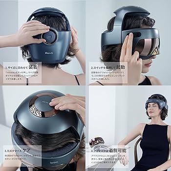 Amazon | breo ヘッドリラクゼーション 頭部 おでこ 目もと 首もと 頭