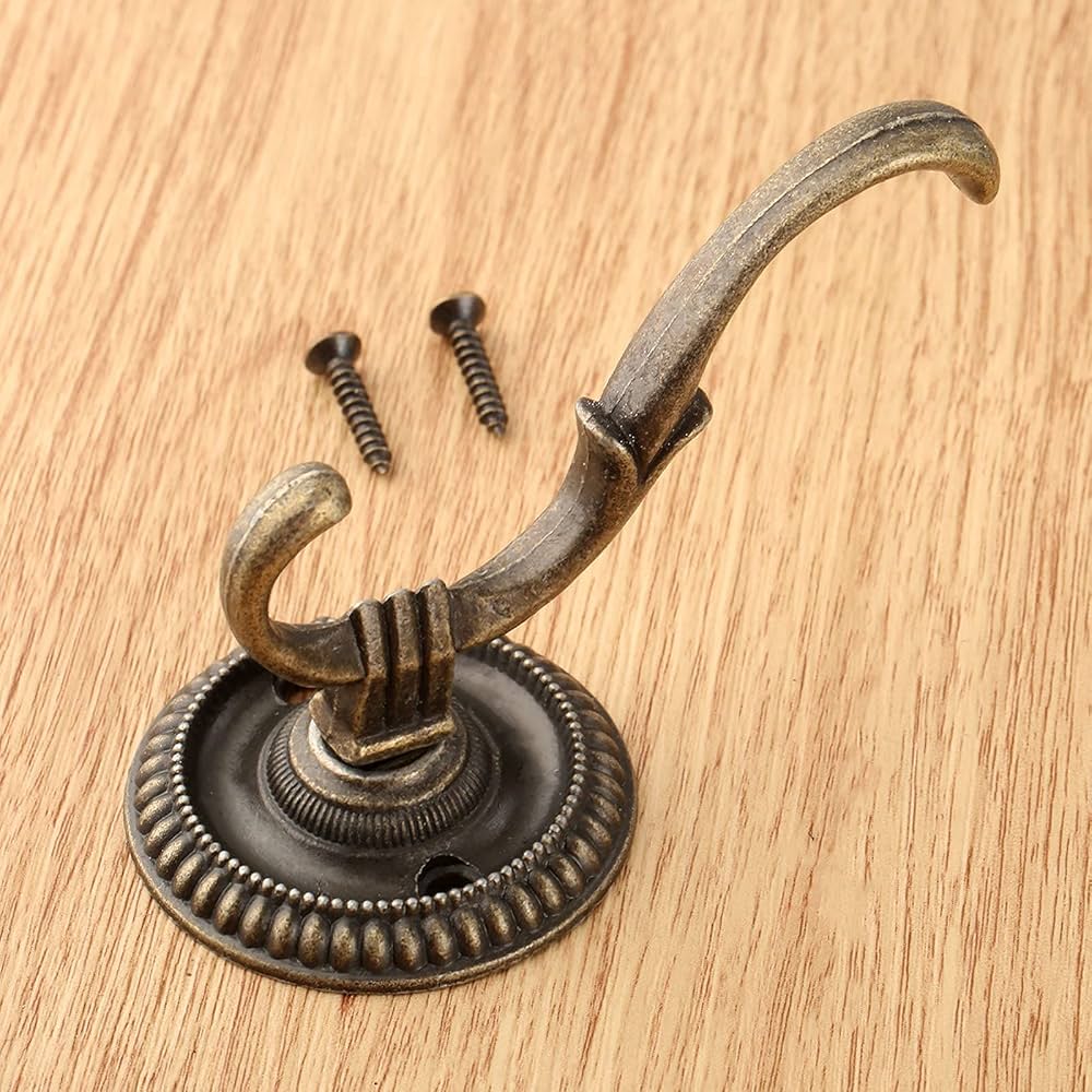Amazon.co.jp: フック アンティーク調 壁掛けフック 5個セット コート