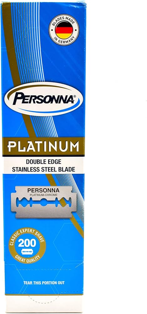 Amazon.co.jp: Personna Platinum 両刃替刃 200枚入り（10枚入り20 個