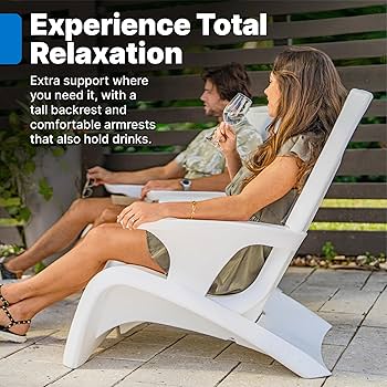 Amazon.com: Step2 Vero Adirondack Chair, Stylish Poolside Lounger