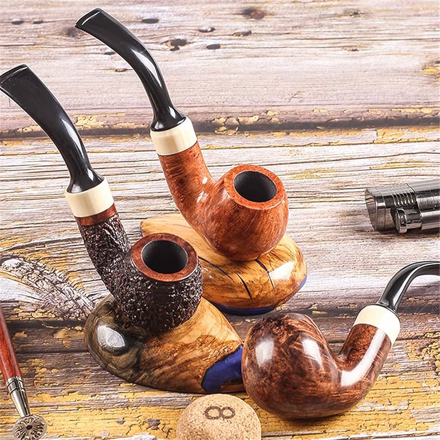 Amazon.co.jp: 喫煙パイプ 木製パイプ おしゃれ 手彫り 喫煙具
