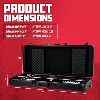 Amazon | Gator Cases ゲーター ハードケース キーボード用 61鍵盤対応