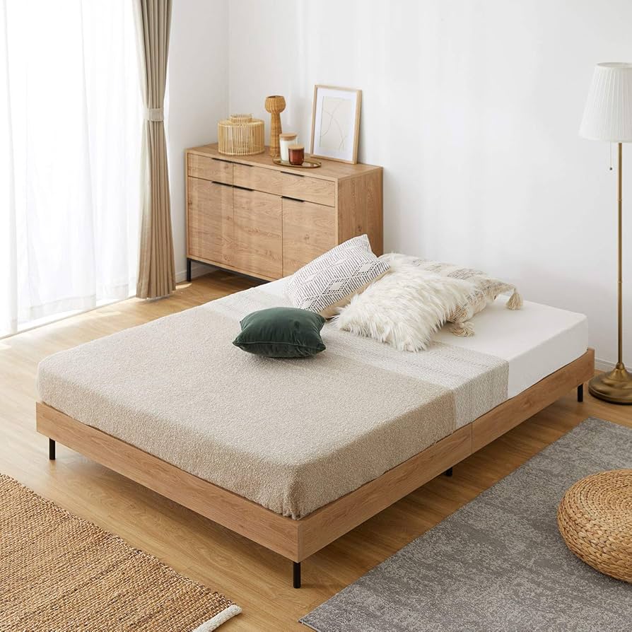 Amazon｜LOWYA ロウヤ ダブル D ベッドフレーム ベッド フレーム