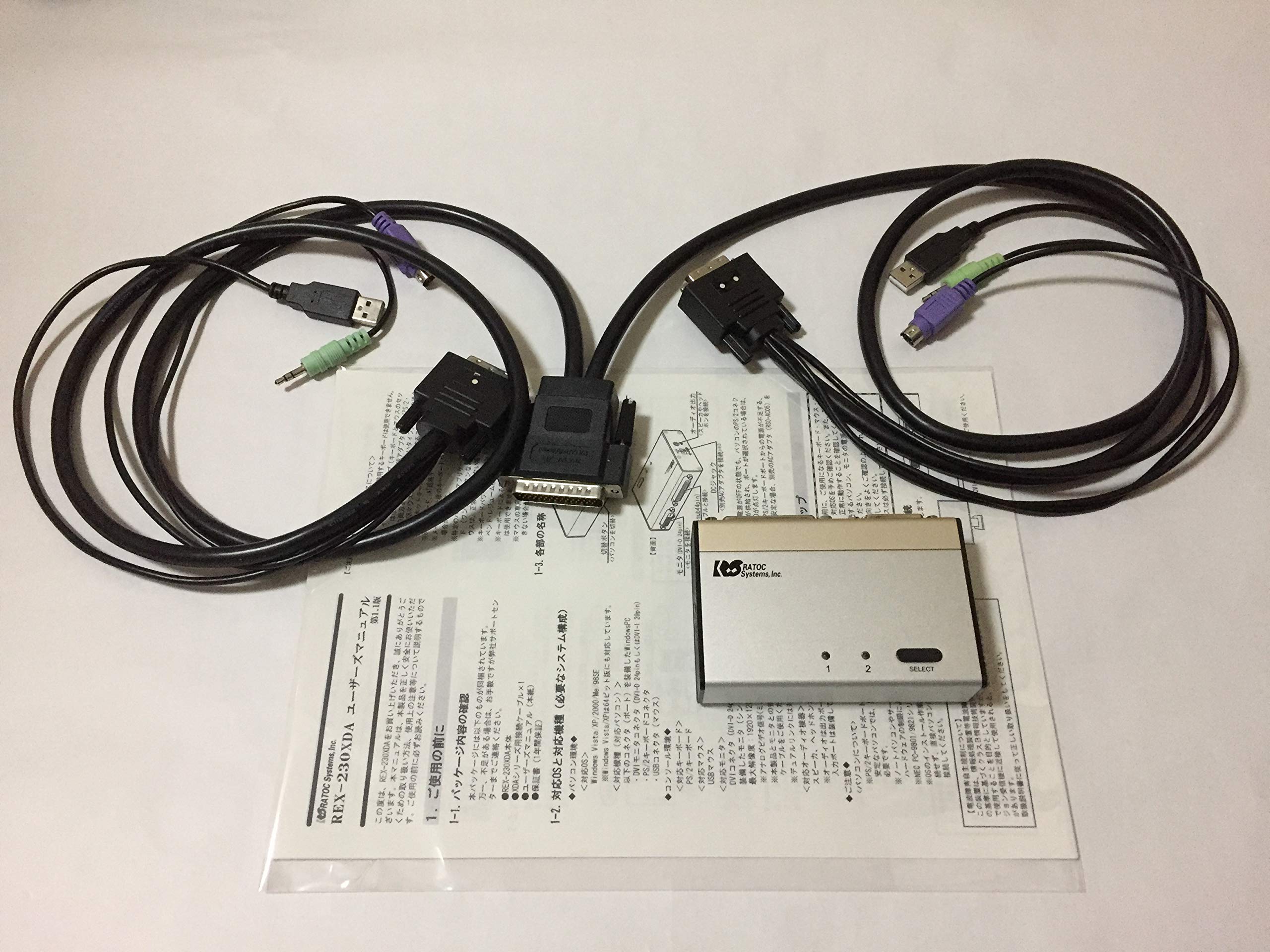Amazon.co.jp: ラトックシステム PC自動切替器クロスI/F DVI・Audio