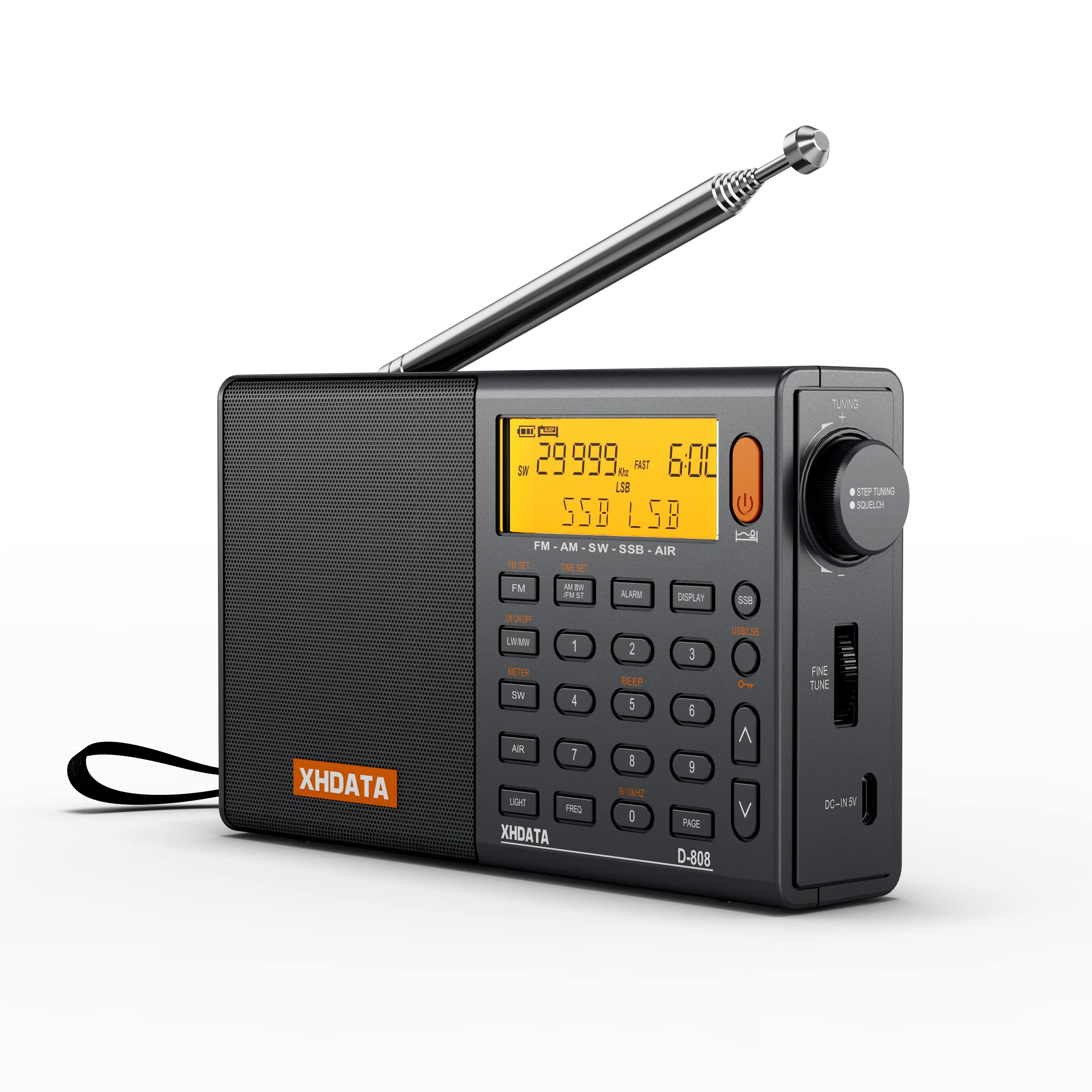 Amazon.co.jp: XHDATA D-808 ポケットラジオ FM AM SW LW エアバンド