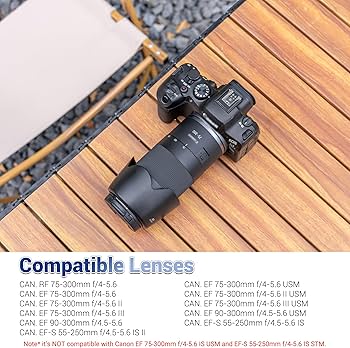 Amazon.com : JJC ET-60 Lens Hood Shade for Canon RF 75-300mm f/4