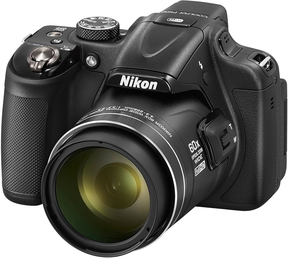 Nikon COOLPIX P600 Digital Camera - Black (16.1 MP, 60x Zoom) 3.0