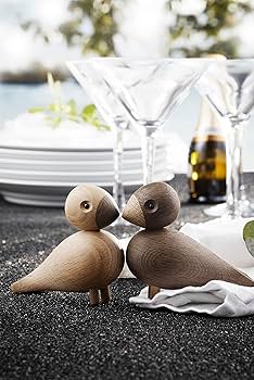 Amazon.com: Kay Bojesen Birds Lovebirds Wooden Figurines, Oak and