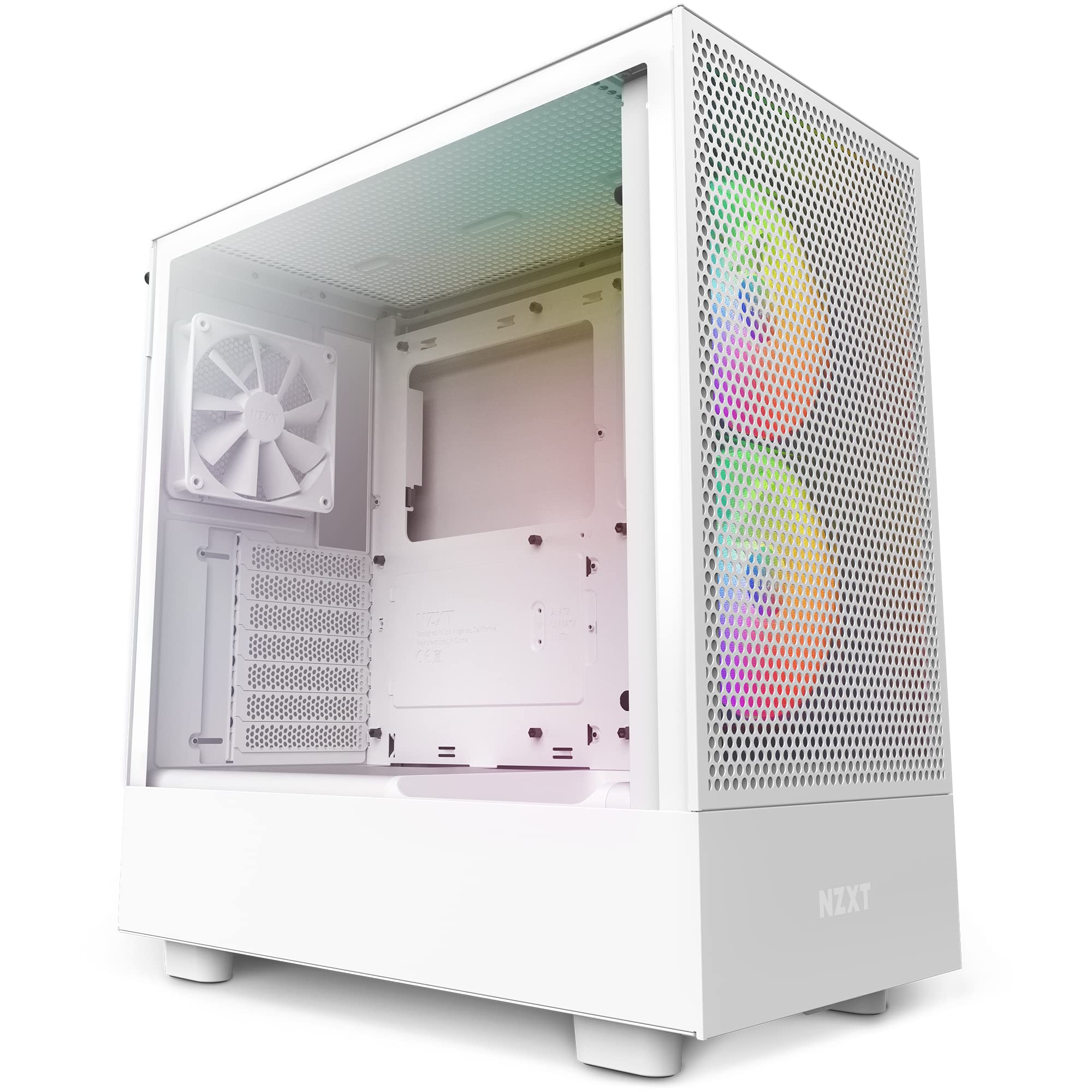 ARGBファン7個付属】RAIJINTEK ホワイトPCケース白 ARGBファン7個付属