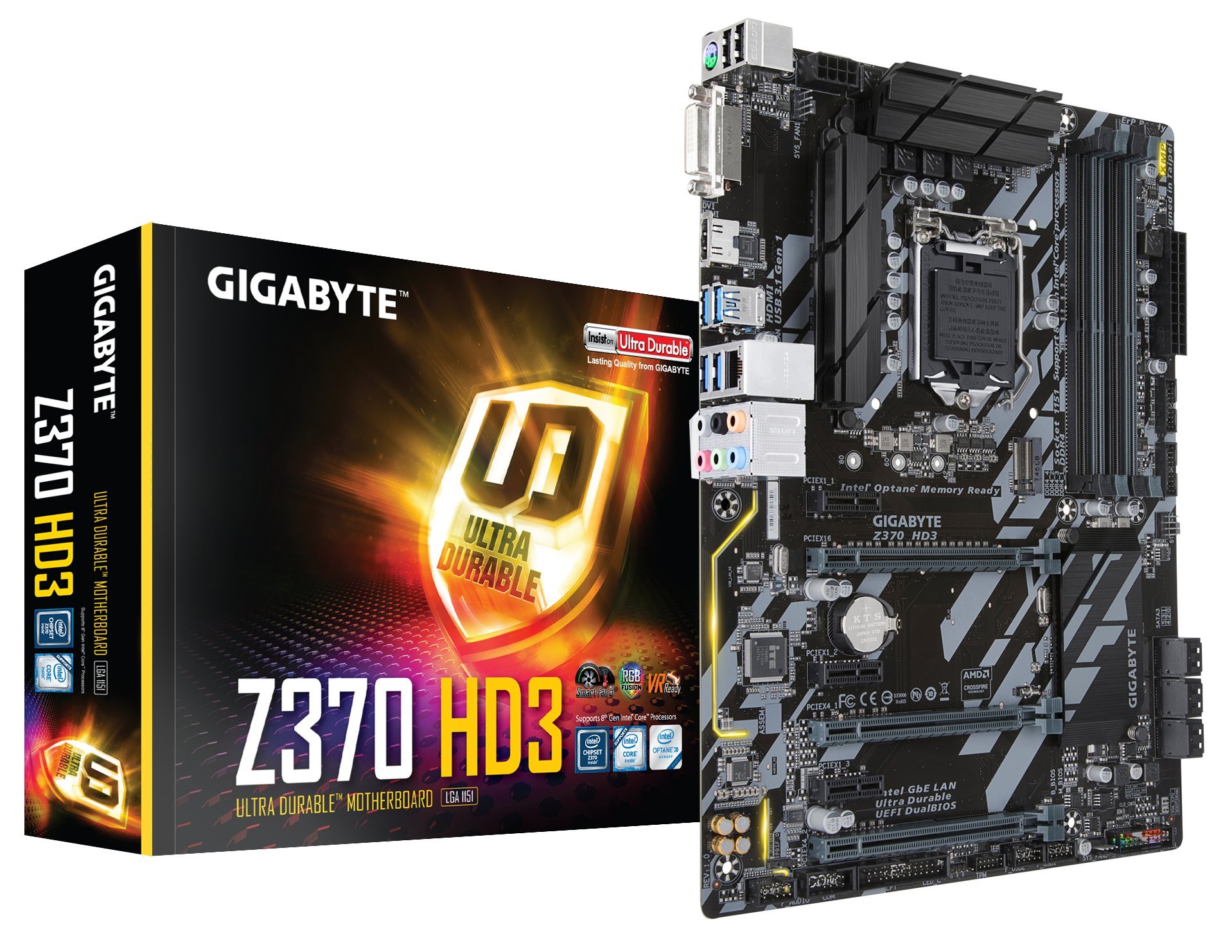 Amazon.com: Gigabyte Z370 HD3 Motherboard (Intel LGA1151/Z370/ATX