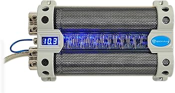 Amazon.com: Rockville RFC50F v2 50 Farad Car Audio Capacitor, 3
