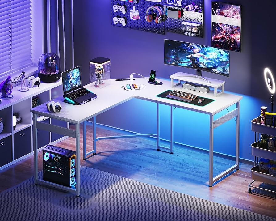 Amazon | AODK l字デスク パソコンデスク L字型 ゲーミングデスク