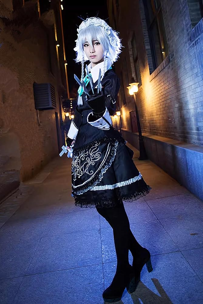 Amazon.co.jp: 東方 紅魔城伝説 咲夜 十六夜咲夜 メイド服 コスプレ