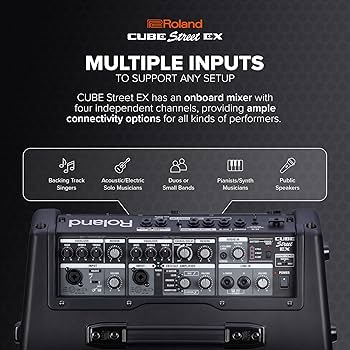 Amazon.com: Roland Cube Street EX | Battery-Powered 50W Stereo