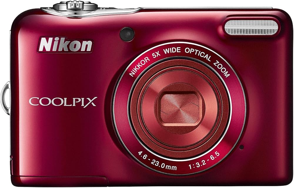 Amazon | Nikon デジタルカメラ COOLPIX L32 レッド 光学5倍ズーム