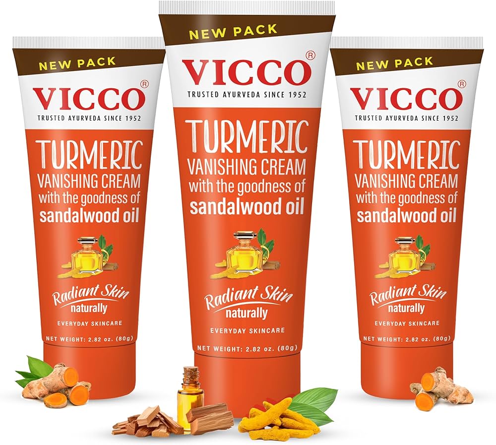Amazon.com: Vicco Turmeric Face Moisturizer Cream, with Sandalwood