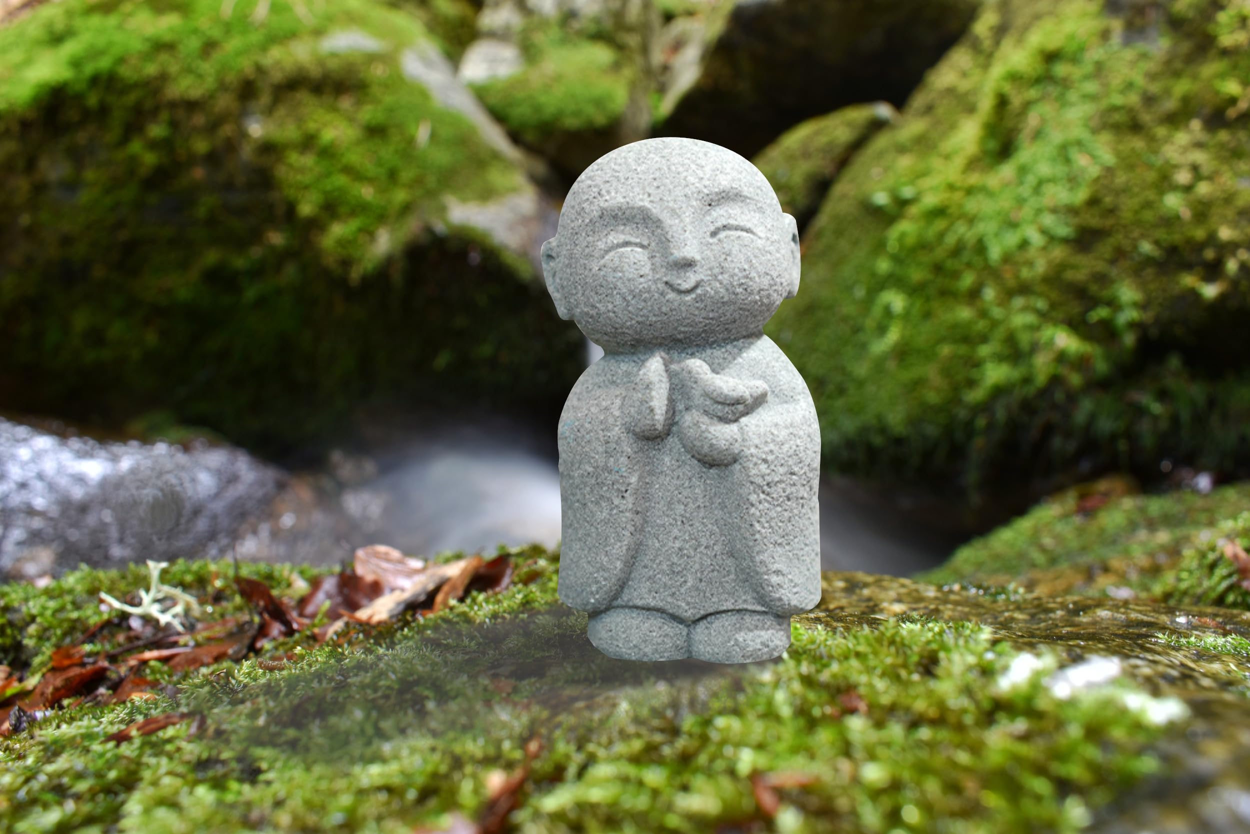 Amazon.co.jp: clowin お地蔵さん 置物 小さい 庭 ミニ お地蔵様 石