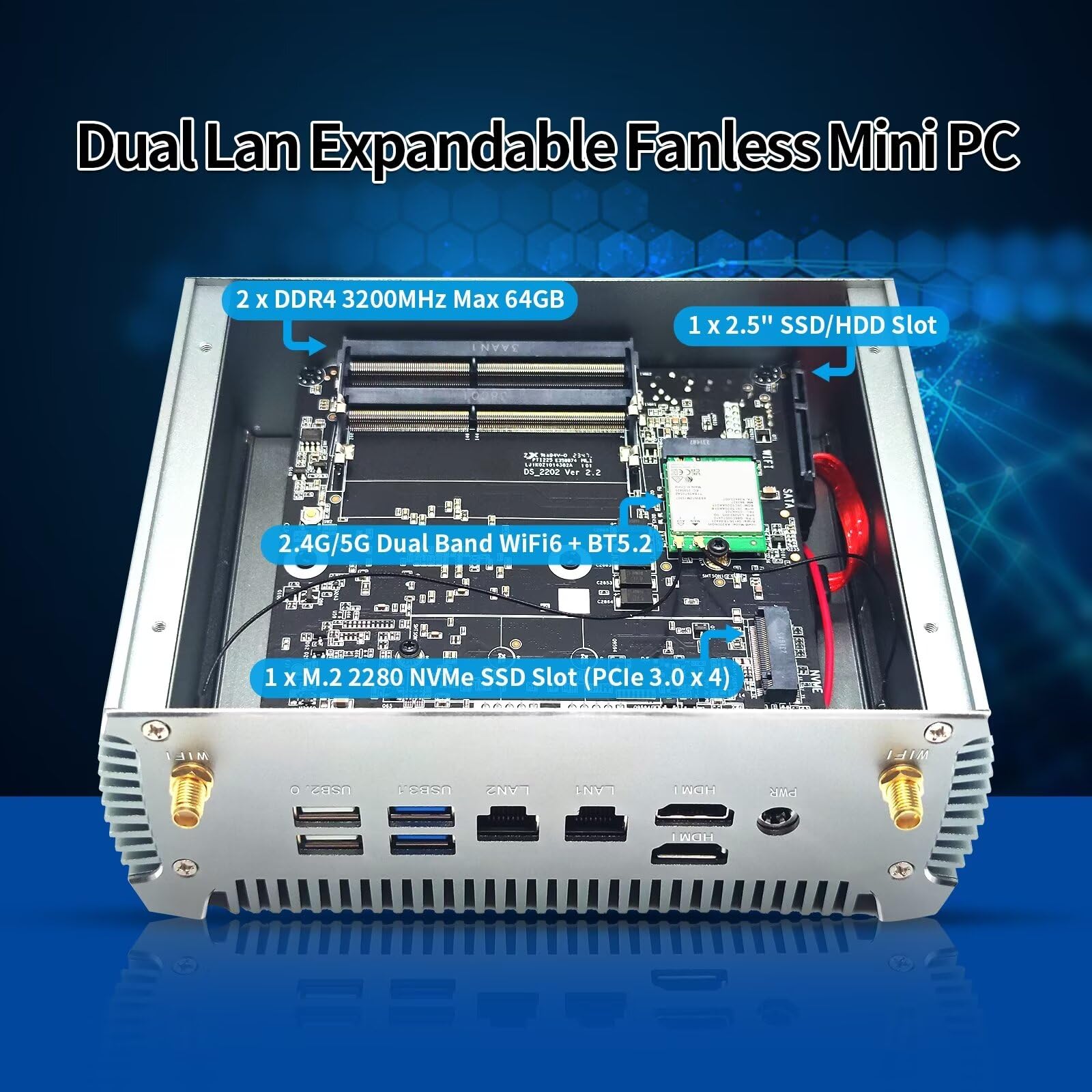 Amazon.co.jp: AIOPCWA ミニPC 小型 パソコン Mini PC ファンレス