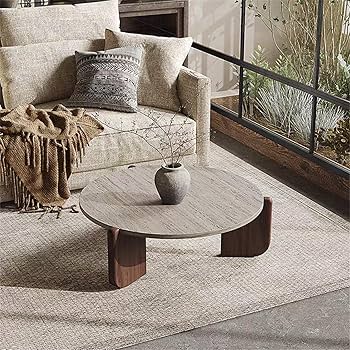 ビンテージ ラウンドコーヒーテーブル ラウンドセンターテーブル 剥離