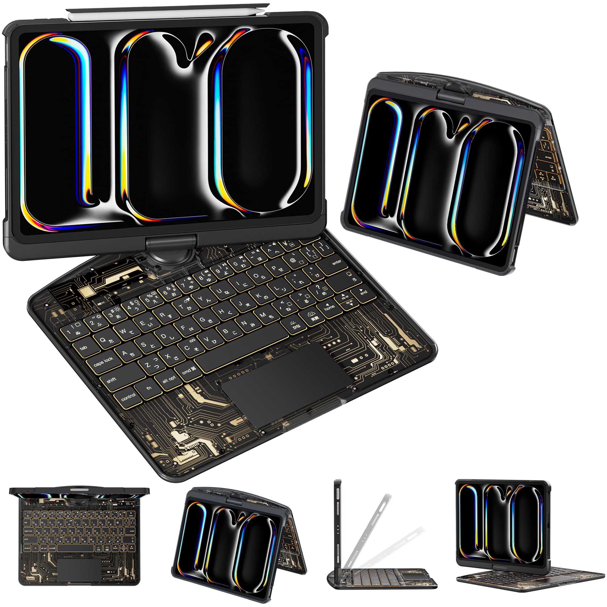 Amazon.co.jp: Sencela ipad キーボード付きケース iPad Pro第1/第2/第