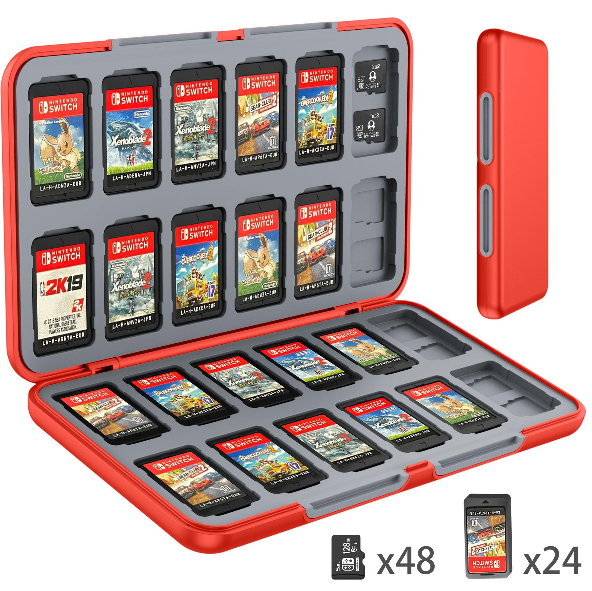 Amazon.co.jp: Switchゲームカードケース 24枚 switch ゲームカード