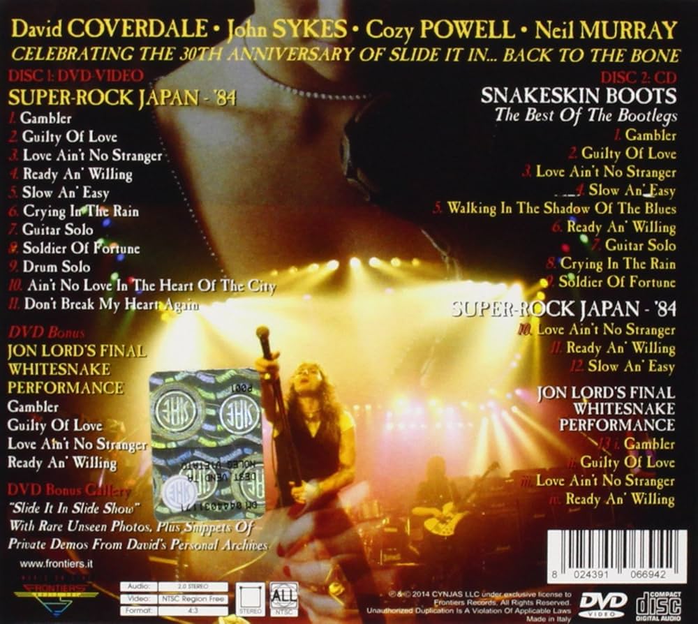 Whitesnake - Live In 84: Back To The Bone - Amazon.com Music