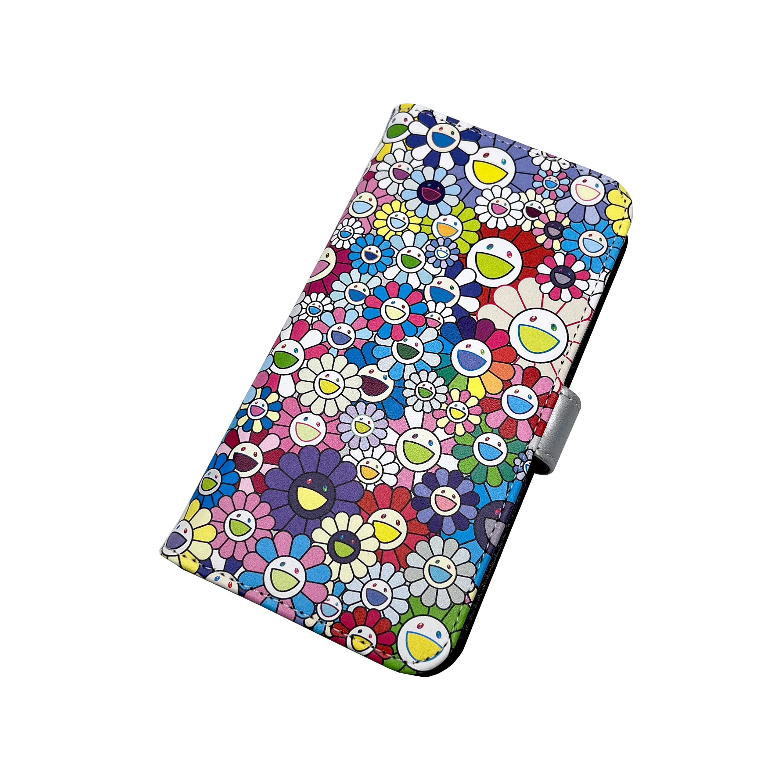 Amazon.co.jp: [村上隆] 手帳型 スマホ ケース お花柄 Flower Flip