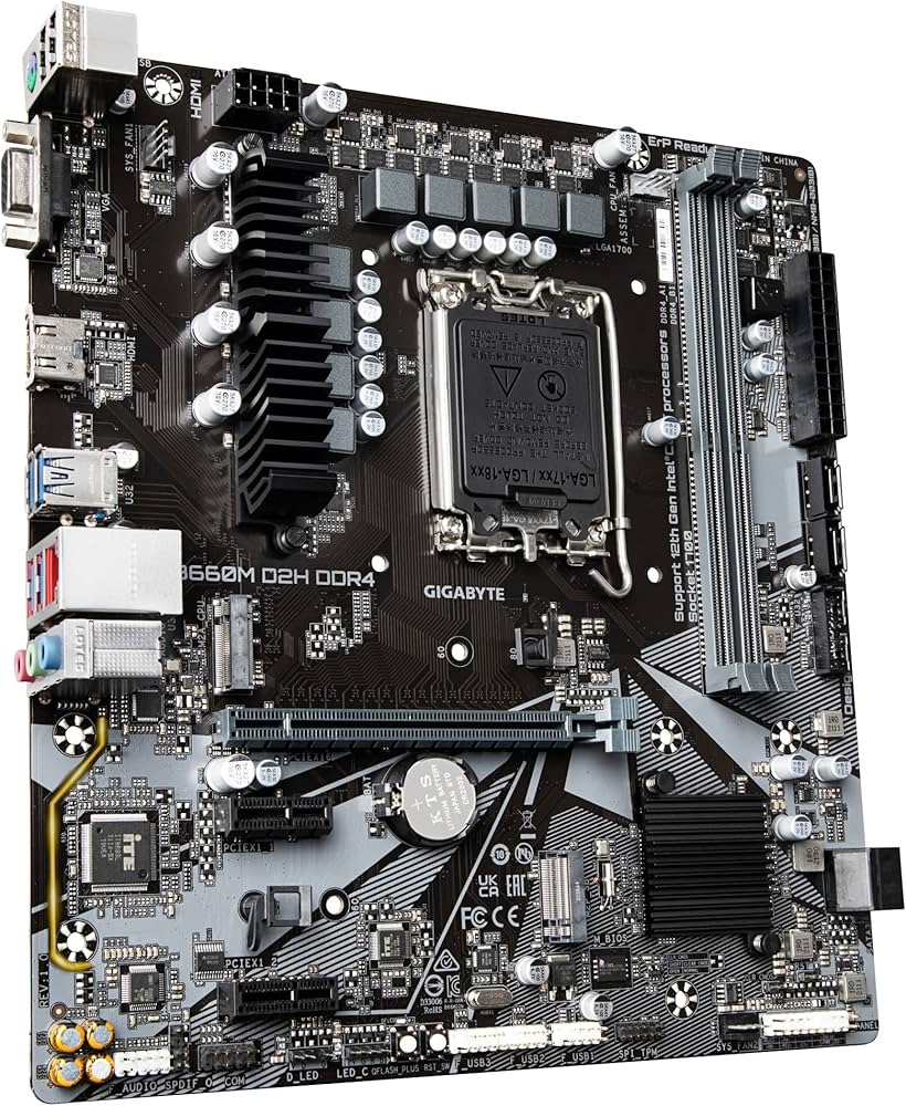 Amazon | GIGABYTE B660M D2H DDR4 Rev.1.0 マザーボード Micro-ATX