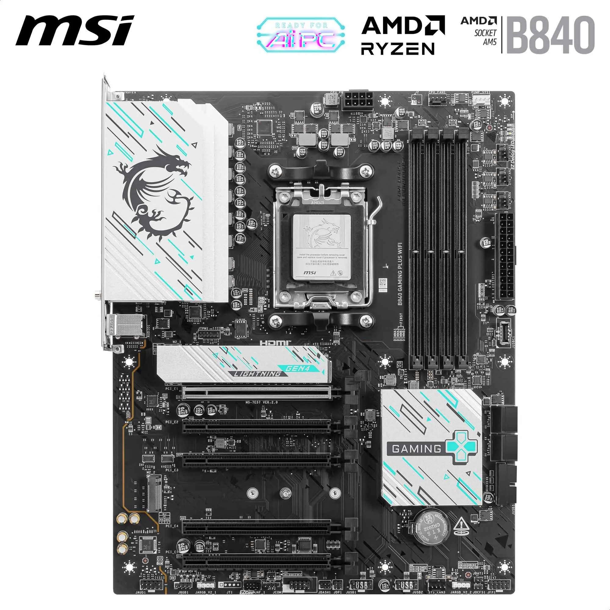 Amazon | MSI B840 Gaming Plus WiFiマザーボード、ATX - AMD Ryzen