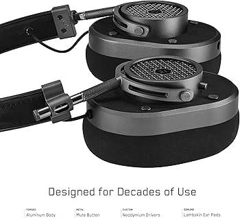 Amazon.co.jp: マスター & ダイナミック MH40 耳覆い型ヘッドホン - 暗