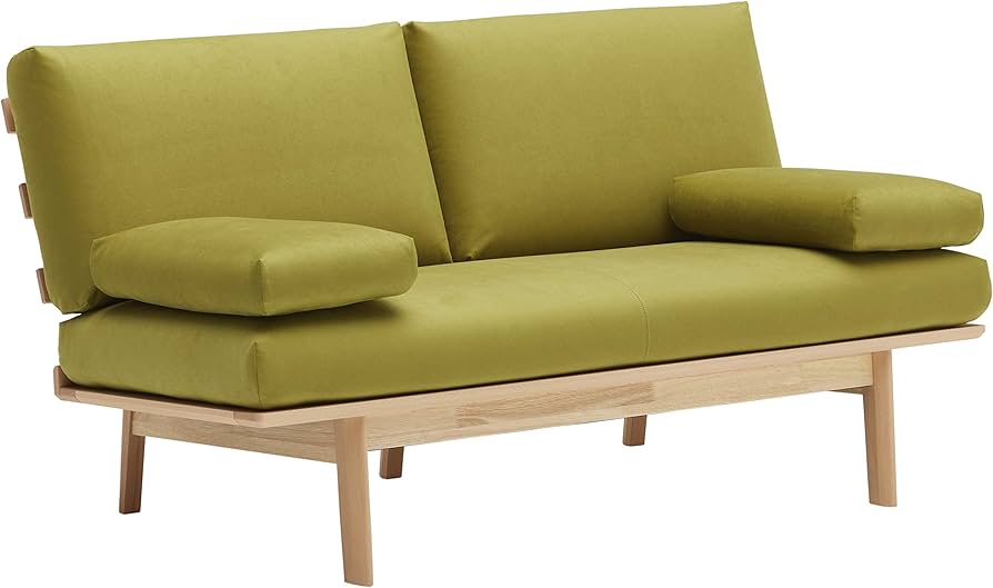 Amazon｜【カリモク正規品】ソファー 2人掛け ロング グリーン9446