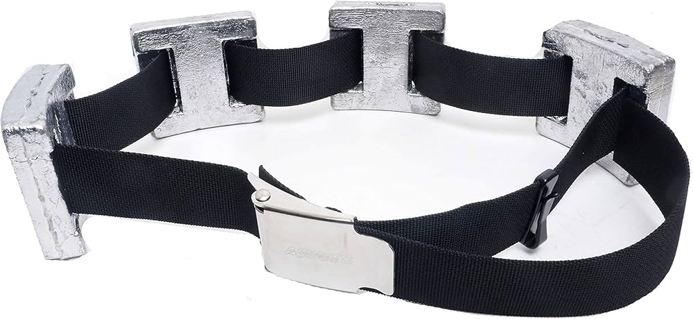 Amazon | ダイビング用ウエイト、ベルトセット8kg (2kgx4個) ウェイト