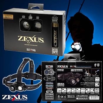 Amazon.co.jp: ZEXUS ZX-R740 LED Headlight, Rechargeable [Max 1300