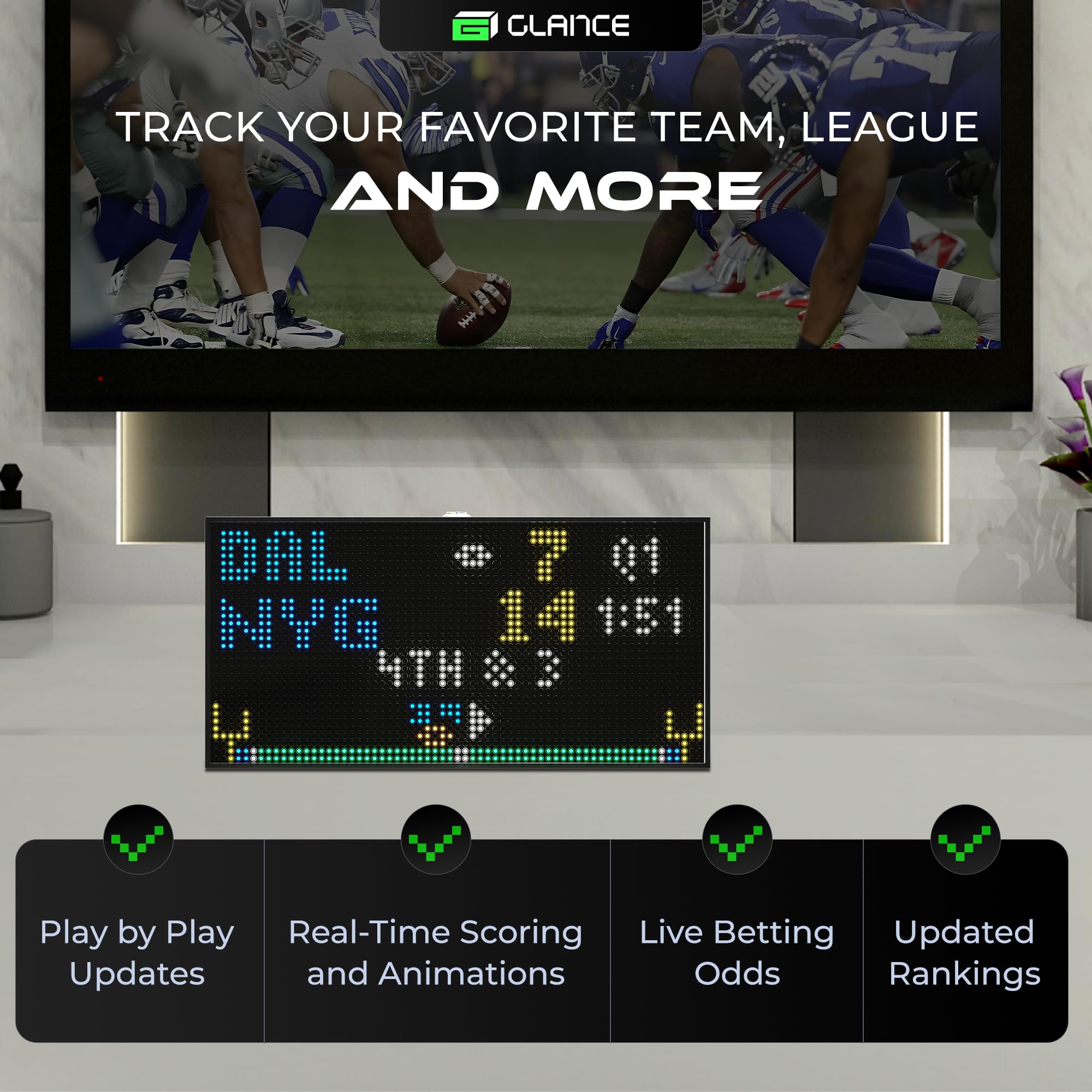 Amazon.co.jp: PANELFI Glance LEDティッカー - カスタマイズ可能なLED
