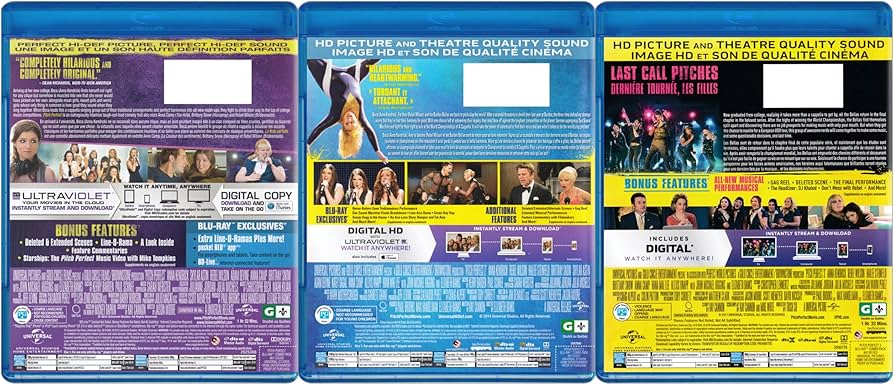 Amazon.com: Pitch Perfect 1-3 (Trilogy) (Blu-ray + DVD Combo) (3