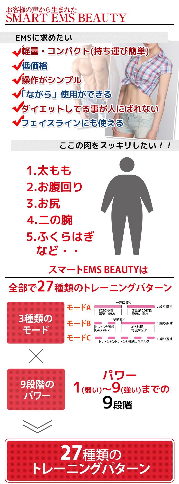 Amazon.co.jp: EMS Smart EMS 5000 顔用＆体用/高機能でコンパクトな