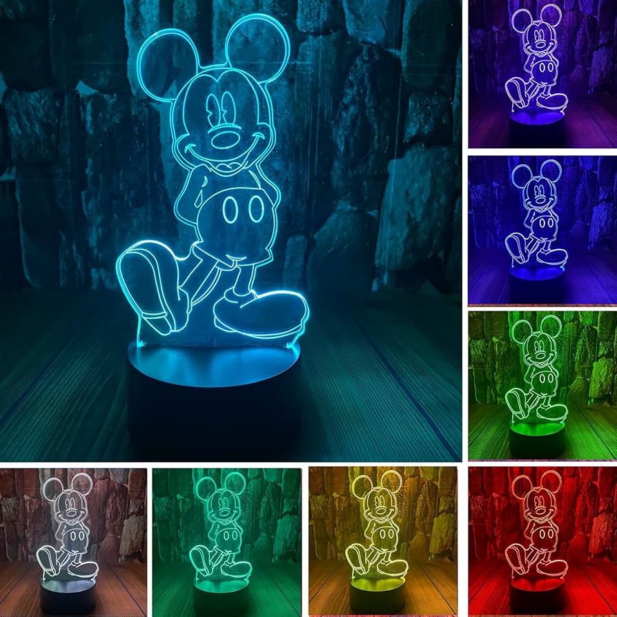 Amazon.co.jp: ミッキーマウス おもちゃ 3D LED アクリル ナイトライト