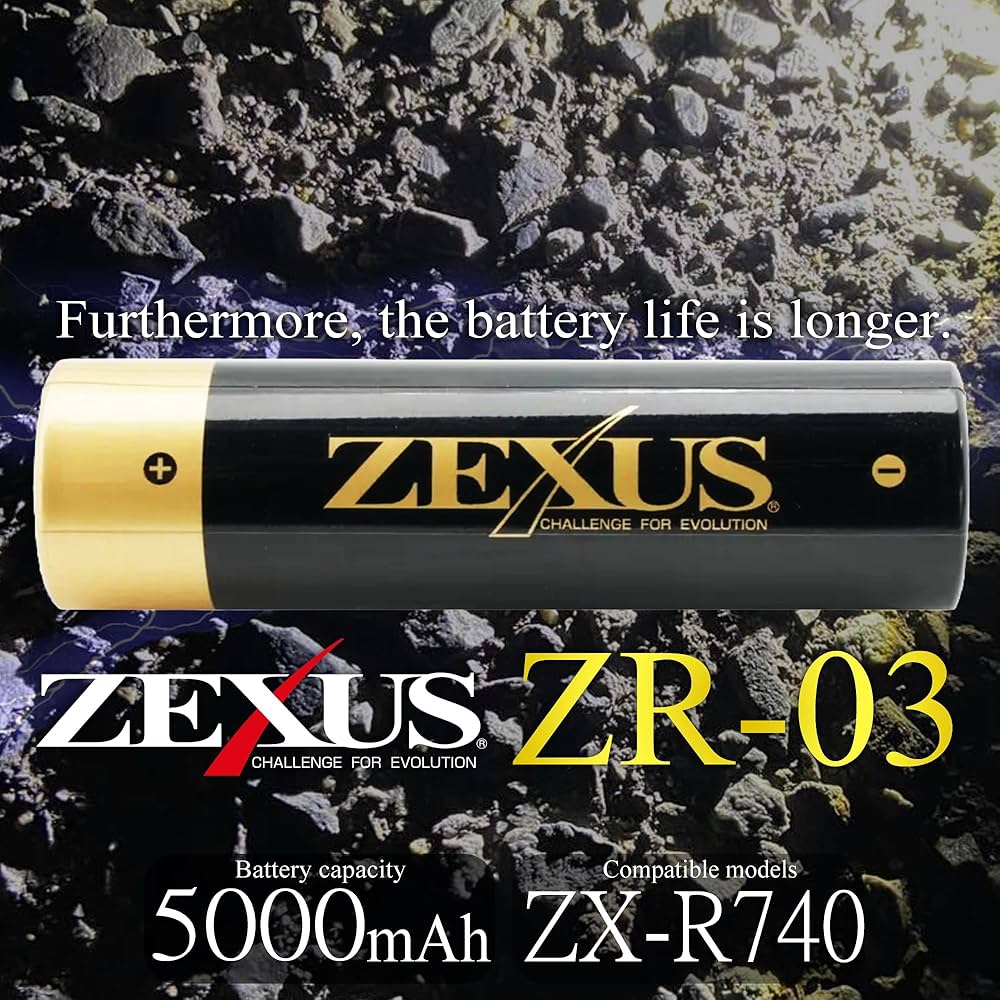 Amazon | 冨士灯器(Fuji Toki) ZEXUS専用充電池 ZR-03 | 冨士灯器(Fuji