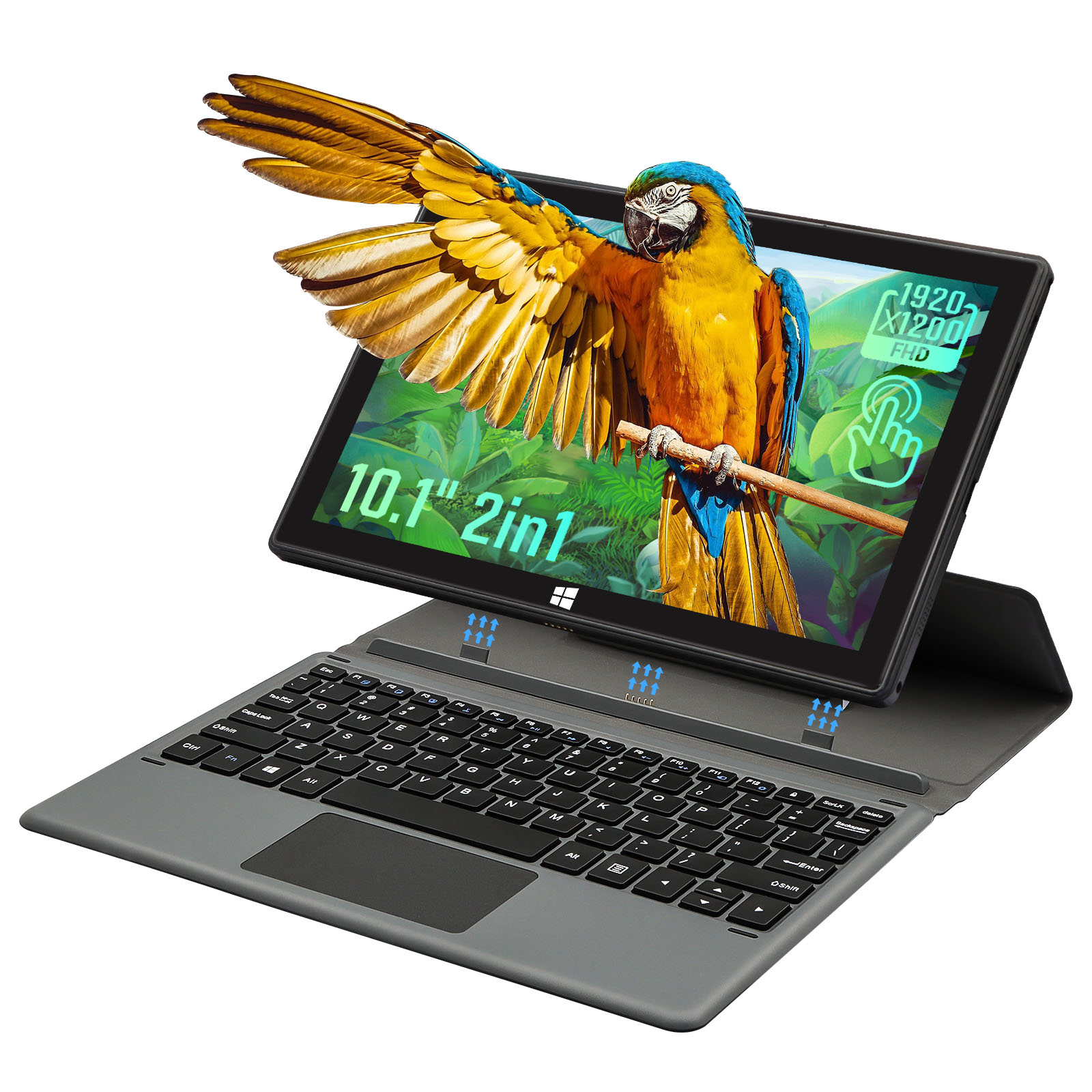 Amazon.com : BINTEC 10.1-inch 2-in-1 Laptop/Tablet Computer, Thin