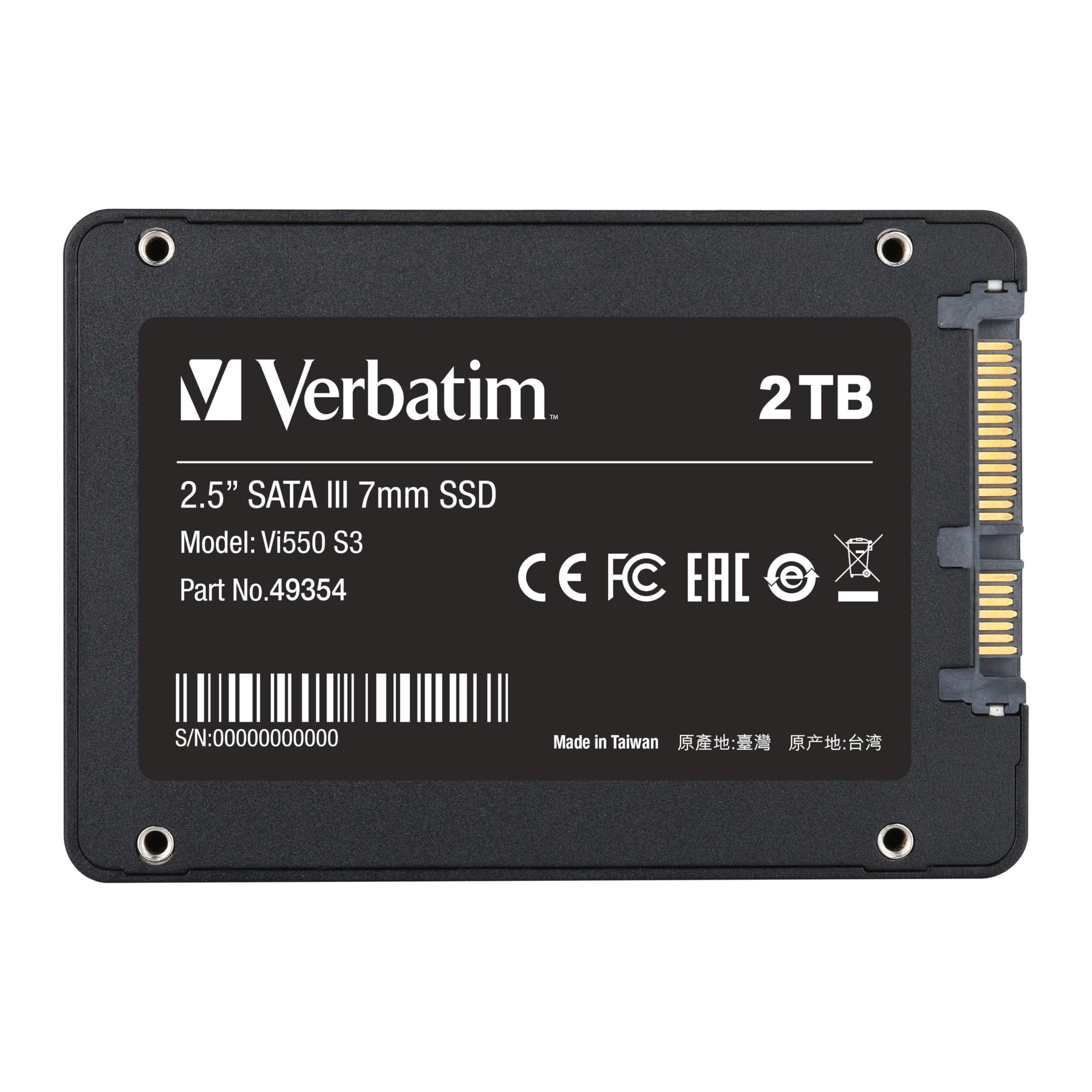 Amazon | Verbatim バーベイタム 内蔵 SSD 2TB 2.5インチ SATA 7mm