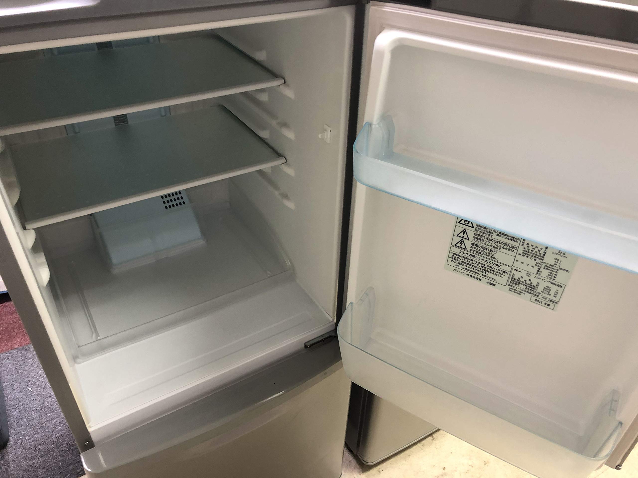 Amazon | パナソニック 138L 2ドア パーソナルタイプ 冷蔵庫 シルバー