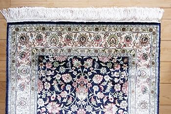 Amazon | 中国シルク 段通 シルク絨毯 花柄模様 敷物 最高級 260段