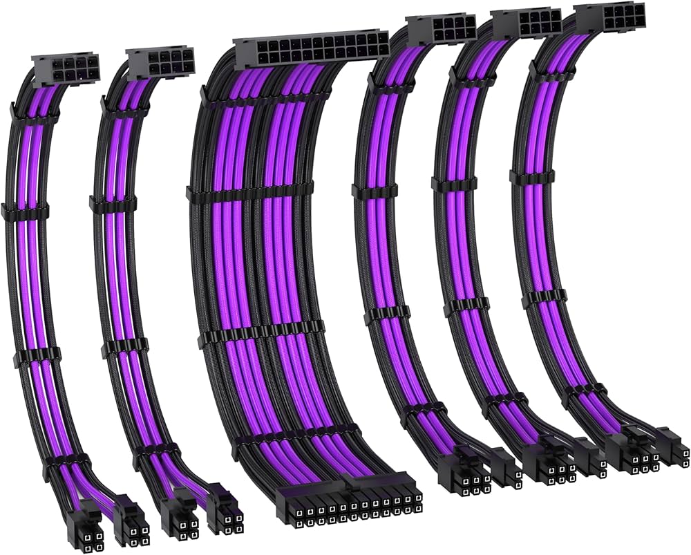 Amazon | EZDIY-FAB PC電源延長スリーブケーブル 16AWG 高性能銅芯 高