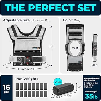 Amazon.co.jp: Gymnastics Power ウエイトベスト 35ポンド/16kg