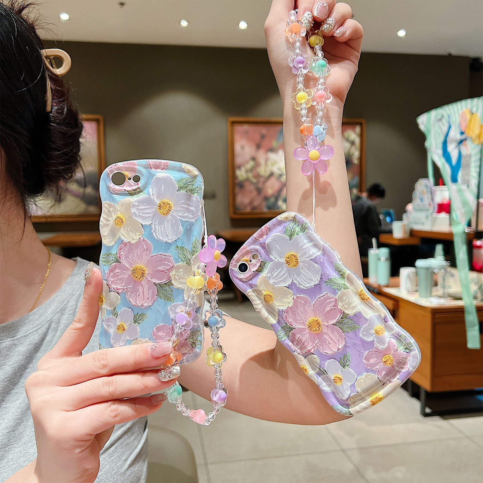 Amazon.com: Fxlzcw for iPhone 6 iPhone 6s Curly Wavy Case, Cute